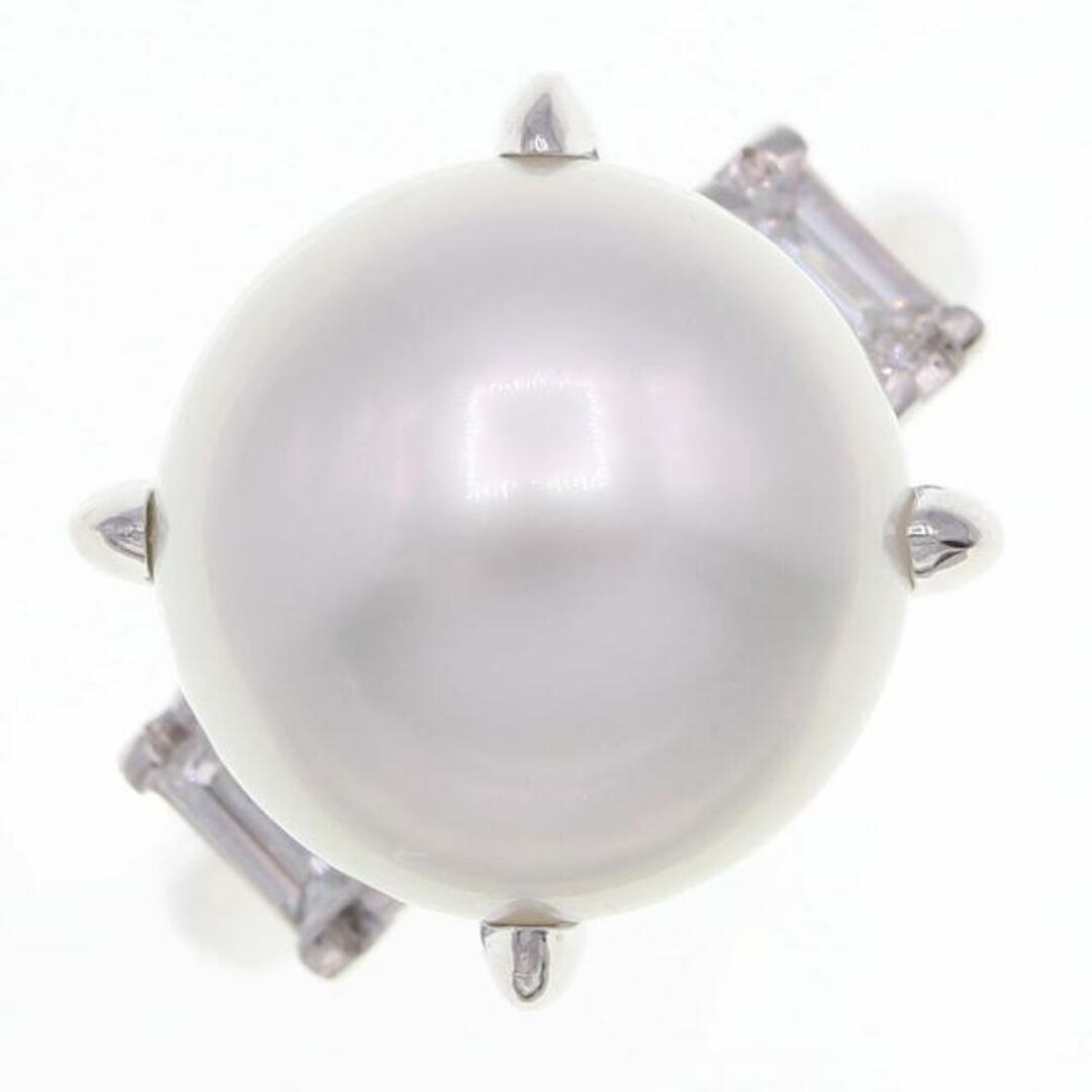  パール ダイヤモンド リング パール13mm Pt900 メンズのアクセサリー(リング(指輪))の商品写真