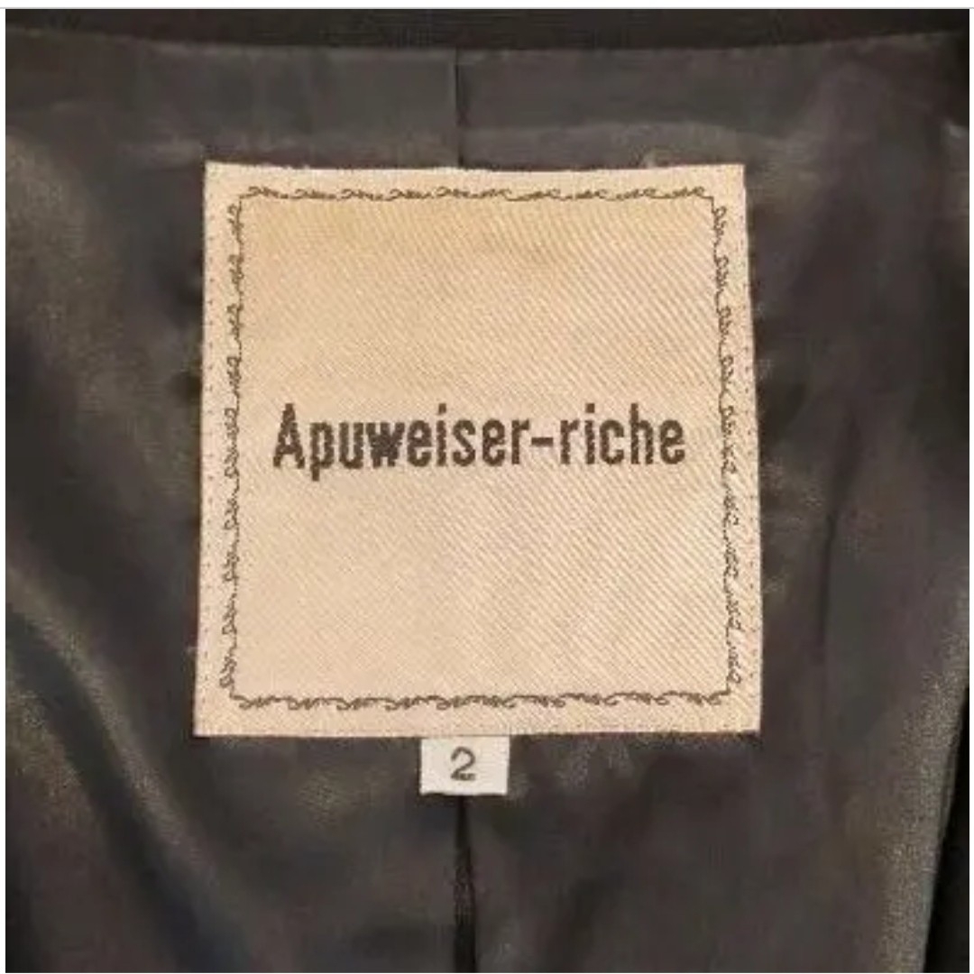 Apuweiser-riche(アプワイザーリッシェ)のテーラードジャケット　ブラック レディースのジャケット/アウター(テーラードジャケット)の商品写真