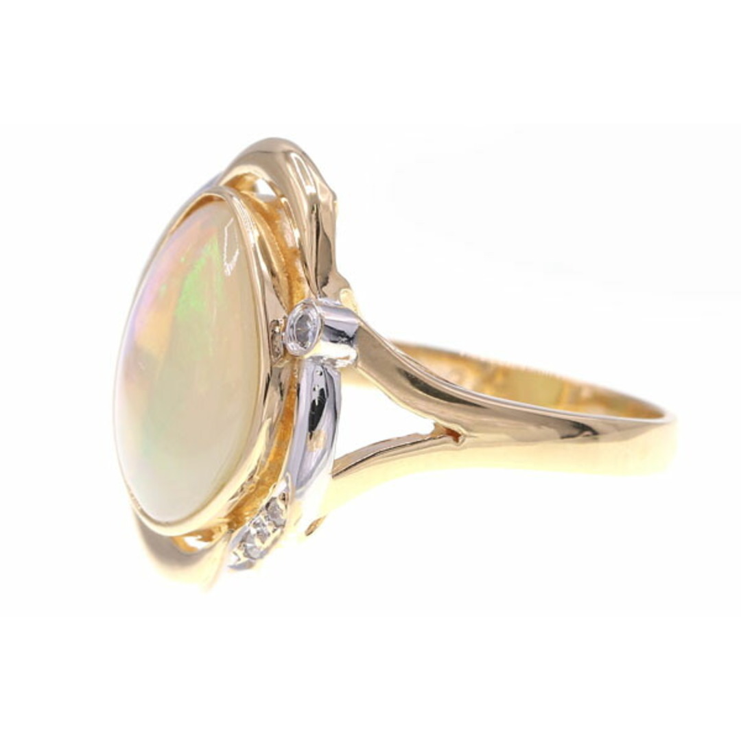  ウォーターオパール ダイヤモンド リング D0.05ct メンズのアクセサリー(リング(指輪))の商品写真