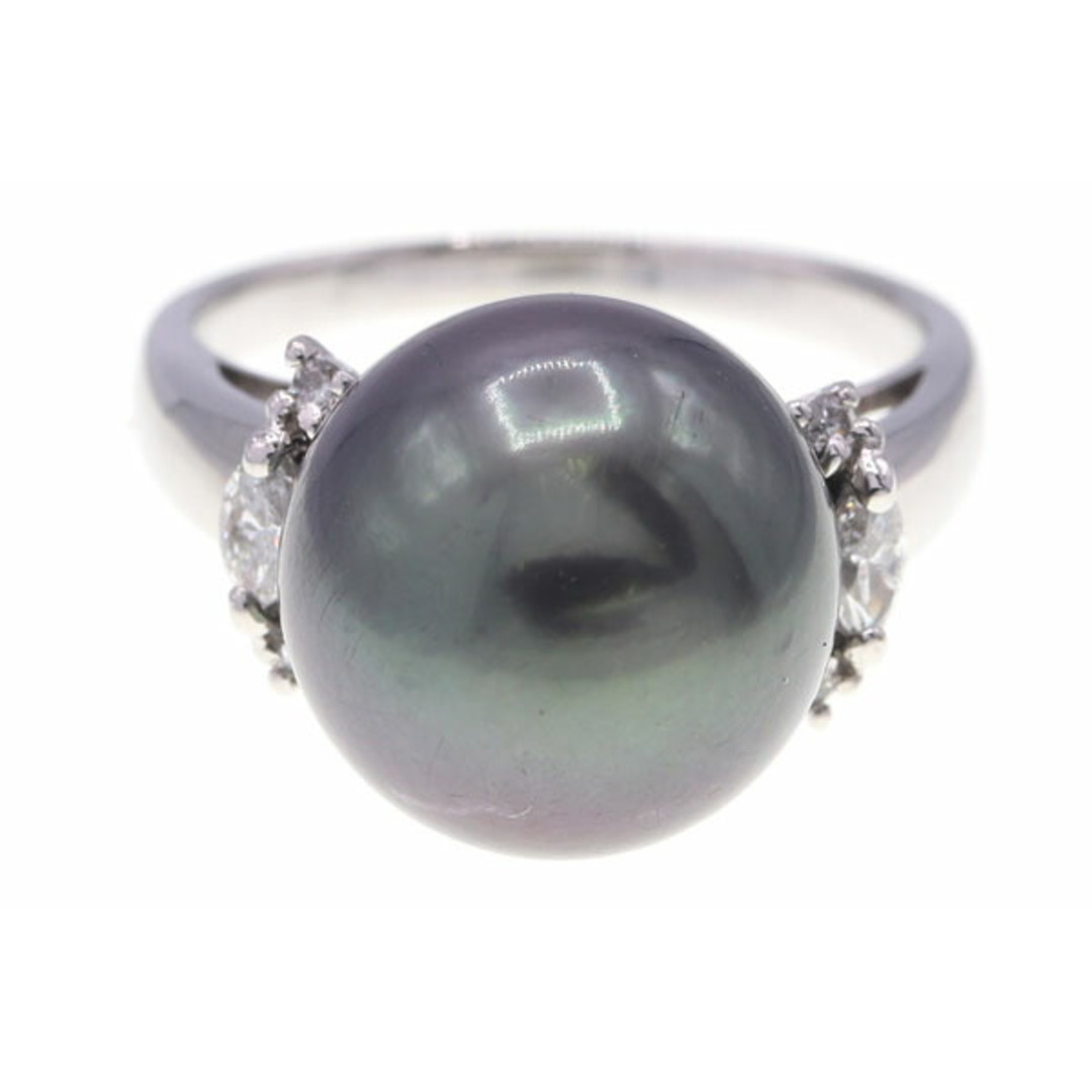  ブラックパール ダイヤモンド リング D0.20ct メンズのアクセサリー(リング(指輪))の商品写真