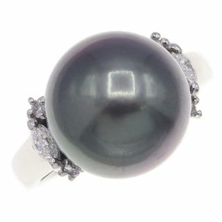  ブラックパール ダイヤモンド リング D0.20ct(リング(指輪))