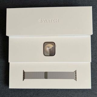 アップルウォッチ(Apple Watch)のApple Watch 9GPSモデル　41mm スターライトアルミニウム(腕時計(デジタル))