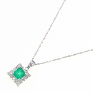  エメラルド ダイヤモンド ネックレス E0.64ct(ネックレス)