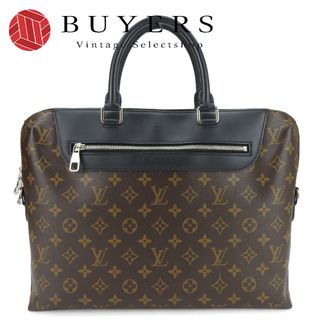 ルイヴィトン(LOUIS VUITTON)の【中古】 ルイ・ヴィトン ビジネスバッグ ＰＤＪＮＭ M54019 ポルトドキュマンジュール モノグラムマカサー ブラウン ブラック ビジネス メンズ 男性 LOUIS VUITTON(ビジネスバッグ)