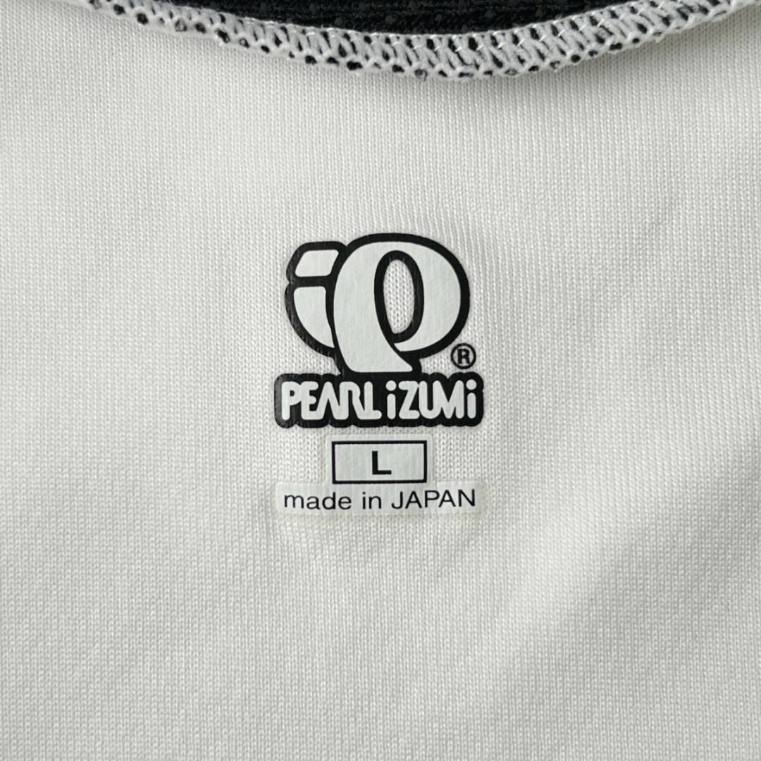 Pearl Izumi(パールイズミ)の美品 パールイズミ ドライ ストレッチ 半袖 サイクルジャージ メンズ L 白 スポーツ/アウトドアの自転車(ウエア)の商品写真