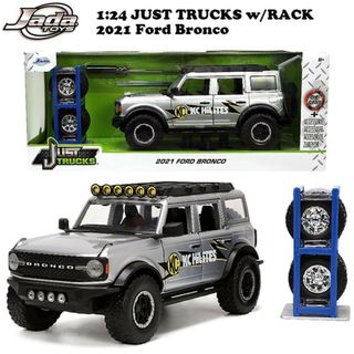 w/RACK & WHEELS 2021 FORD BRONCO ミニカー(ミニカー)