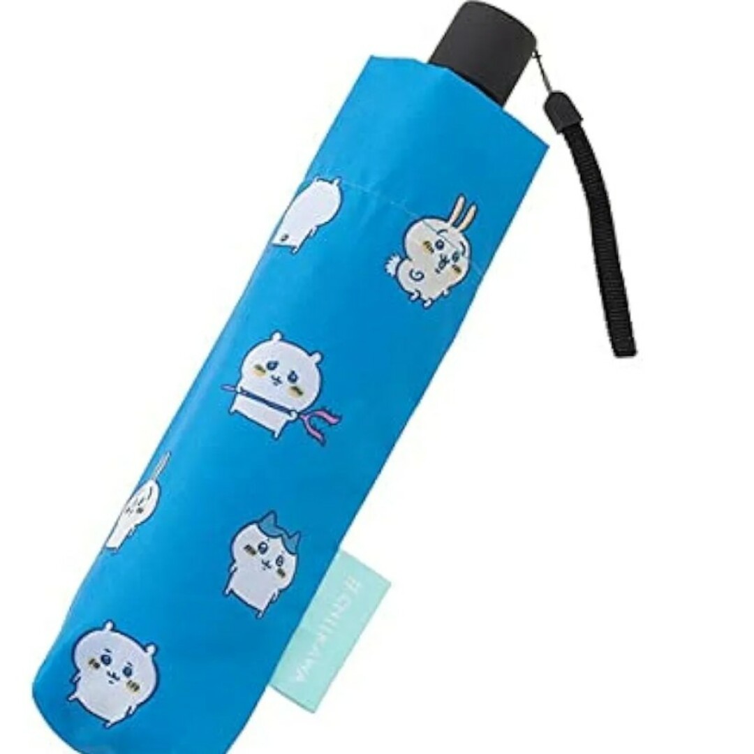 ちいかわ(チイカワ)の新品 ちいかわ 傘 ブルー 折りたたみ傘  52cm 子供傘 レディース 送料込 レディースのファッション小物(傘)の商品写真