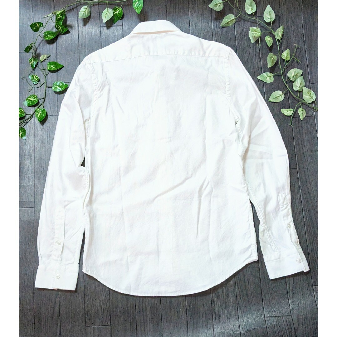ZARA(ザラ)のZARAMen'sホワイトカジュアル長袖シャツ メンズのトップス(シャツ)の商品写真