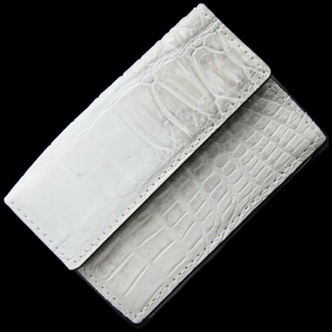  ヒマラヤ クロコダイル 三つ折り財布 NATURAL 鰐 レディースのファッション小物(財布)の商品写真