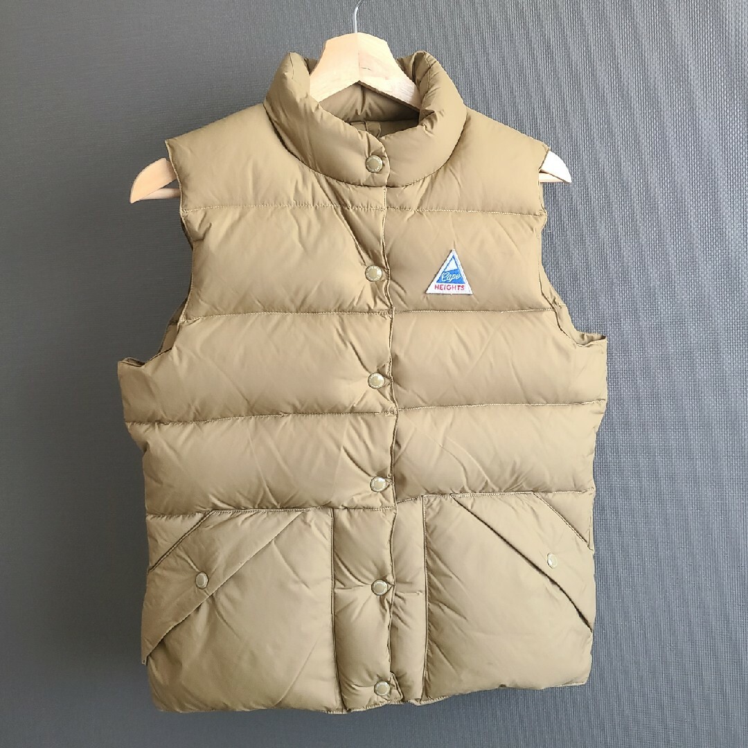☆美品☆ nagonstans ナゴンスタンス ノーカラーダウンベスト ☆美品☆ nagonstans ナゴンスタンス ノーカラーダウンベスト