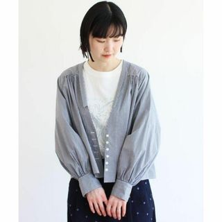 アトリエドゥサボン(l'atelier du savon)の789*美品 アトリエドゥサボン タイプライターギンガム ブラウス(シャツ/ブラウス(長袖/七分))