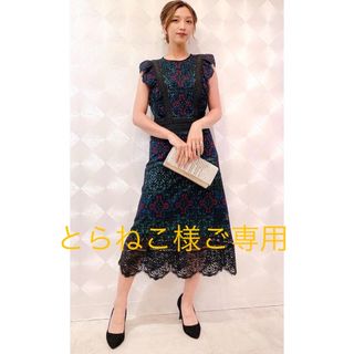 TADASHI SHOJI - 美品★TADASHI SHOJIタダシショージ★ステンドグラスレースワンピース★