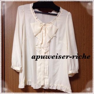 アプワイザーリッシェ(Apuweiser-riche)のアプワイザー♡フリルシャツ♡(シャツ/ブラウス(長袖/七分))