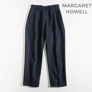 マーガレットハウエル(MARGARET HOWELL)の794*美品 マーガレットハウエル コットン リネン パンツ(カジュアルパンツ)