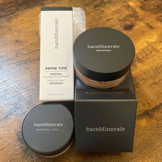 ベアミネラル(bareMinerals)のベアミネラル　ファンデ、パウダー、ベース3点セット(ファンデーション)