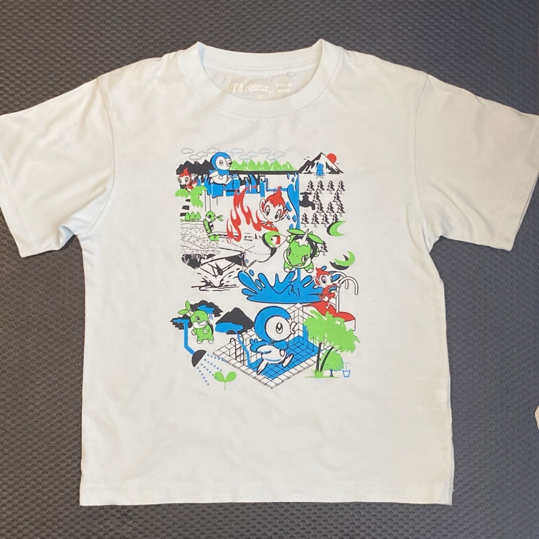 UNIQLO(ユニクロ)の【中古】ポケモンTシャツ 8枚 120-130cm キッズ/ベビー/マタニティのキッズ服男の子用(90cm~)(Tシャツ/カットソー)の商品写真