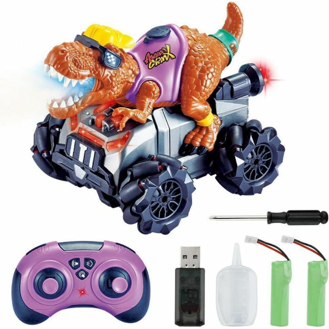 ✴️ラジコンカー 恐竜オフロード ドリフトカー 子供おもちゃ キッズ/ベビー/マタニティのおもちゃ(電車のおもちゃ/車)の商品写真