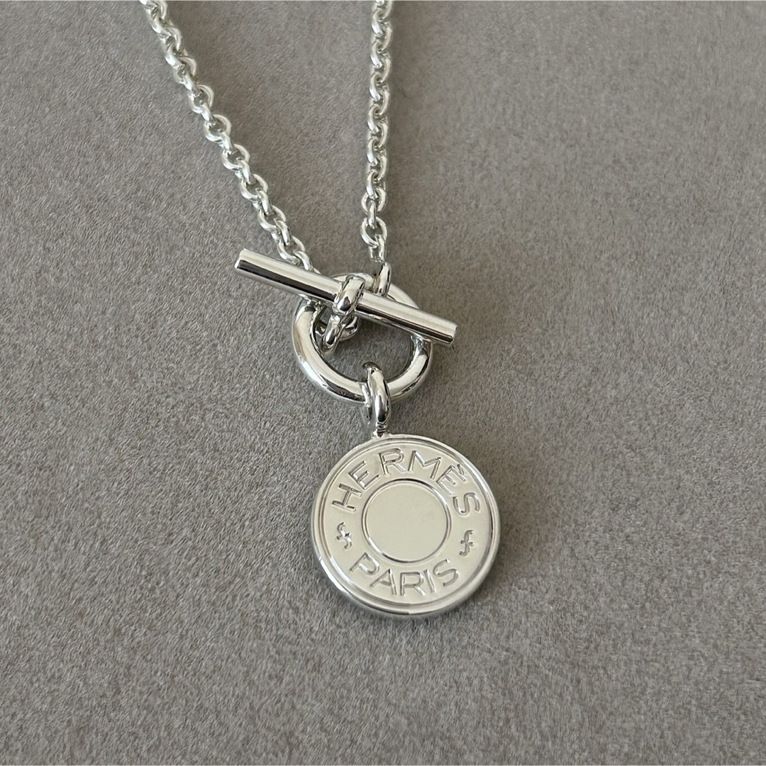 HERMES - 【美品】HERMES エルメス セリエ ネックレス シルバー HERMES - 【美品】HERMES エルメス セリエ ネックレス シルバー