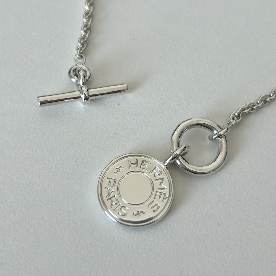 HERMES - 【美品】HERMES エルメス セリエ ネックレス シルバー HERMES - 【美品】HERMES エルメス セリエ ネックレス シルバー