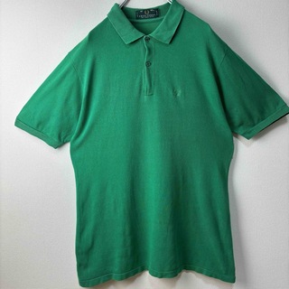 フレッドペリー(FRED PERRY)のフレッドペリー　ポロシャツ　半袖　M3 グリーン　42 XLビンテージ　古着(ポロシャツ)