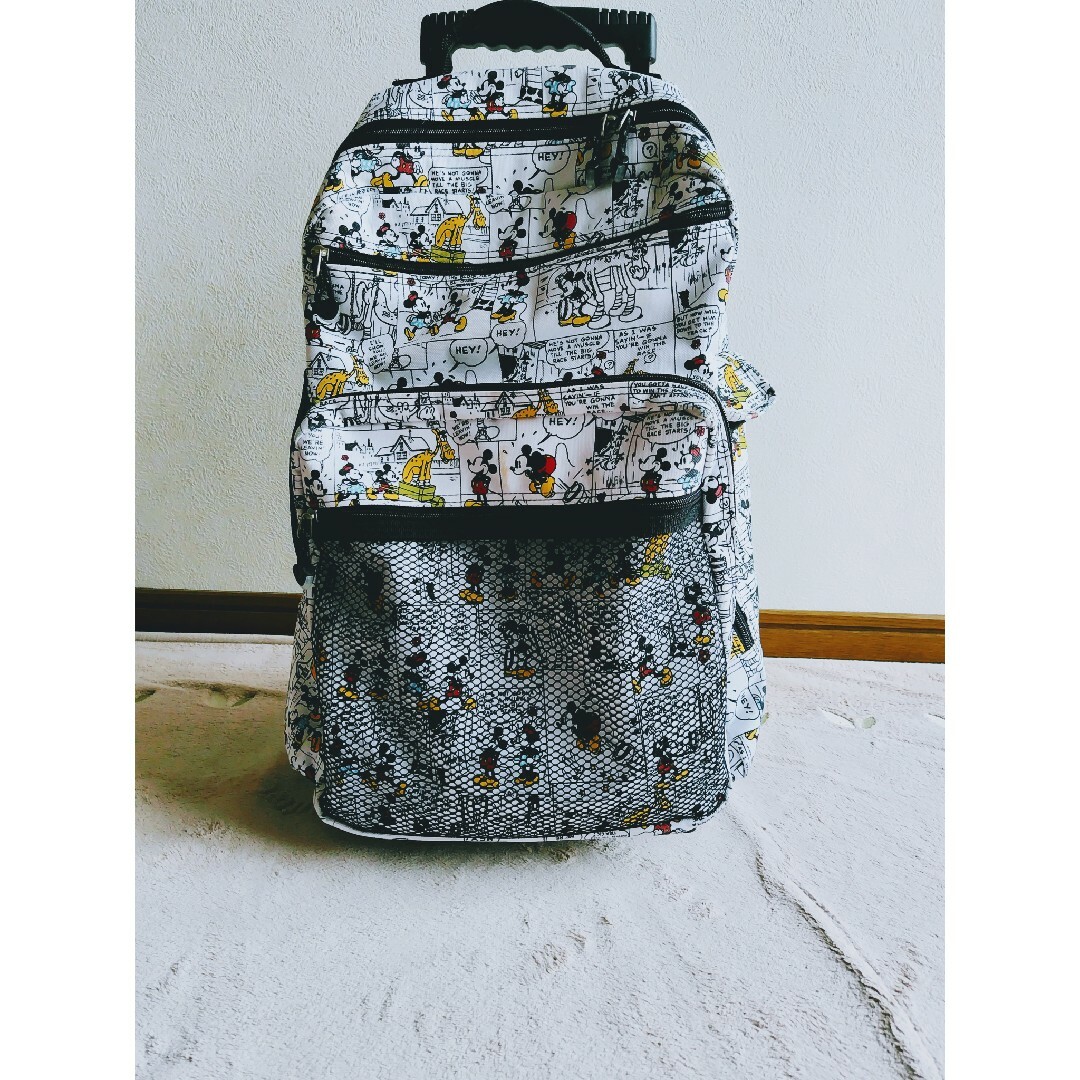 ミッキーマウス(ミッキーマウス)のディズニー　ミッキー柄　キャリーバッグ　キャリーケース レディースのバッグ(スーツケース/キャリーバッグ)の商品写真
