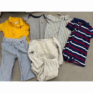 ポロラルフローレン(POLO RALPH LAUREN)の男の子ベビー服　ポロラルフローレン　まとめ売り　9M(ロンパース)