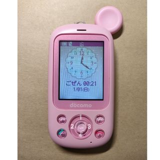 エヌティティドコモ(NTTdocomo)のFUJITSU キッズケータイ F-03J ピンク  docomo(携帯電話本体)