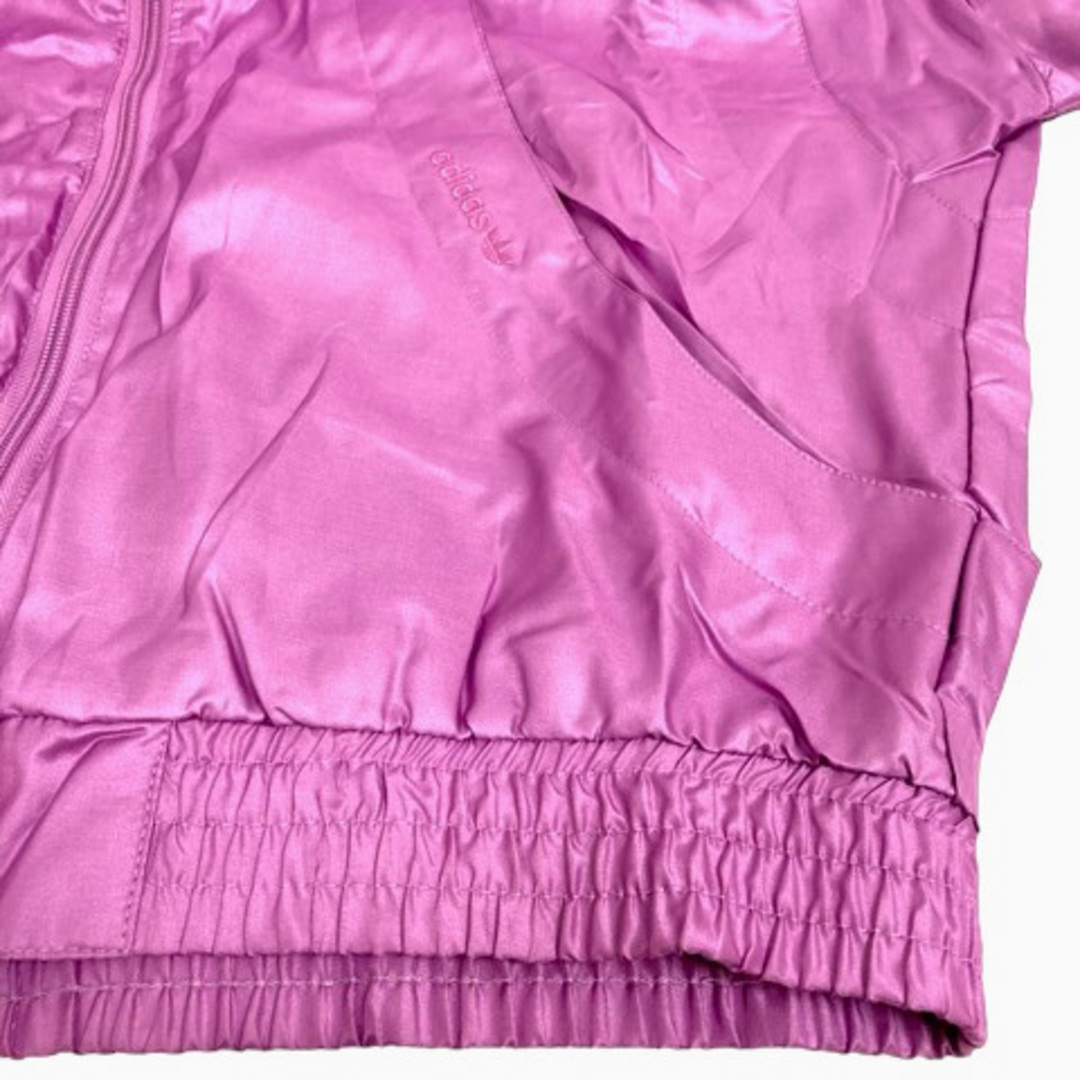 adidas(アディダス)のadidas 80s 90s セットアップ ナイロン ロゴ 刺繍 M ピンク レディースのジャケット/アウター(ブルゾン)の商品写真