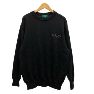 ケンゾー(KENZO)のケンゾー KENZO ゴルフ セーター ニット クルーネック 3 ブラック(ニット/セーター)