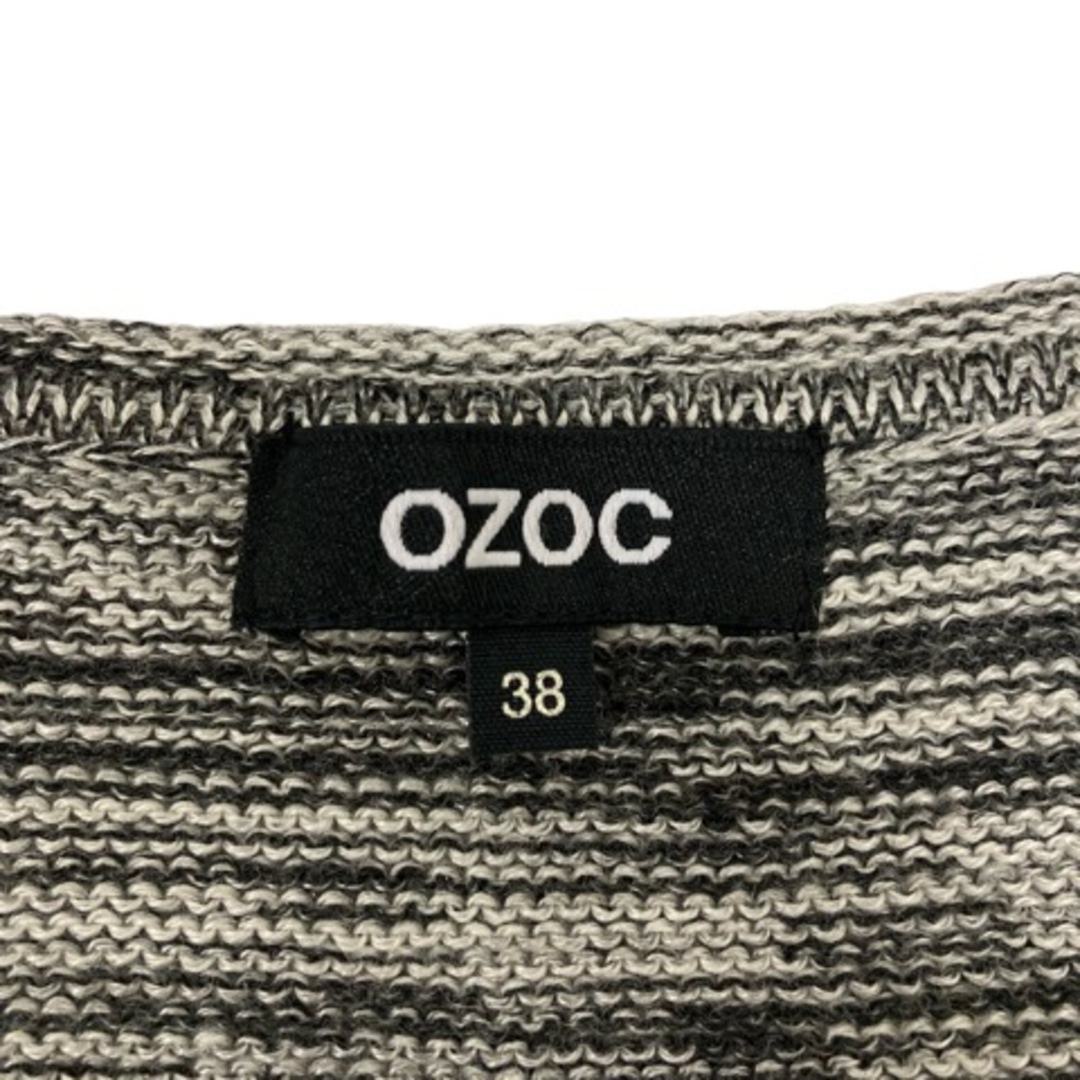 OZOC(オゾック)のオゾック ニット セーター シェブロン柄 長袖 38 グレー ※MZ レディース レディースのレディース その他(その他)の商品写真