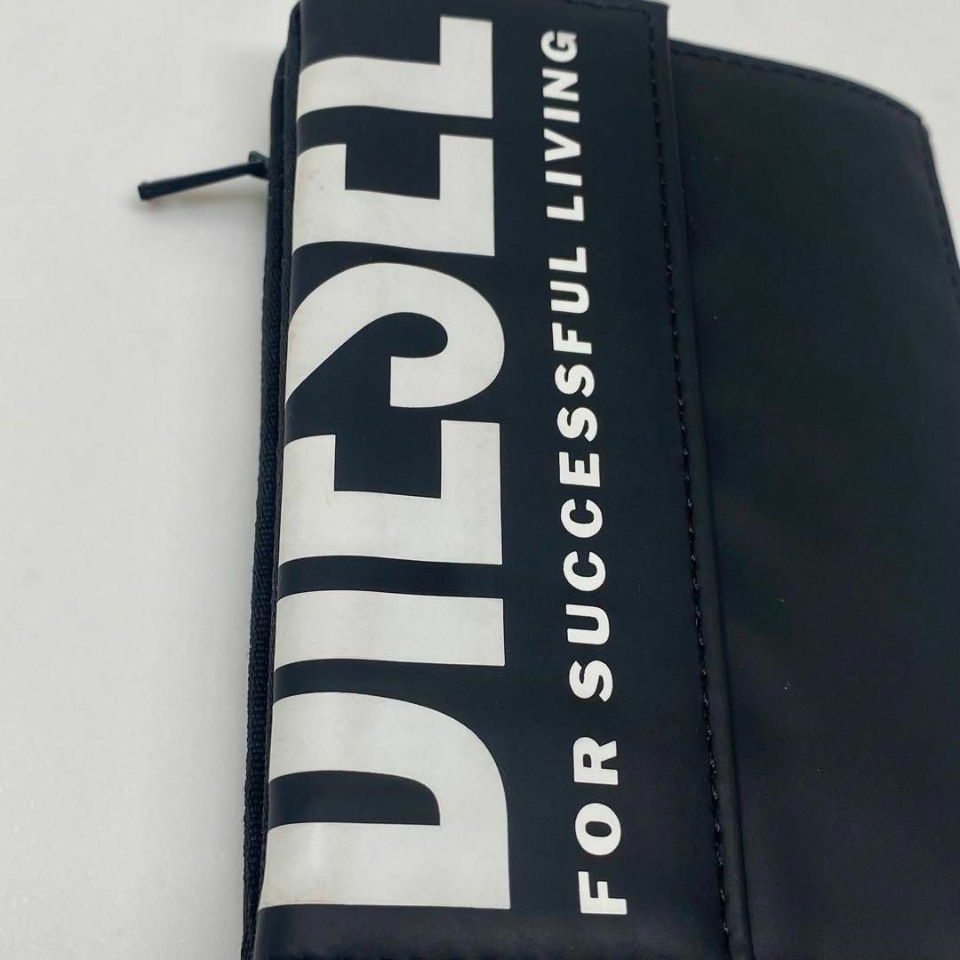 DIESEL(ディーゼル)の未使用 DIESEL ディーゼル 二つ折り財布 ブラック 黒 財布 ロゴ メンズのファッション小物(折り財布)の商品写真