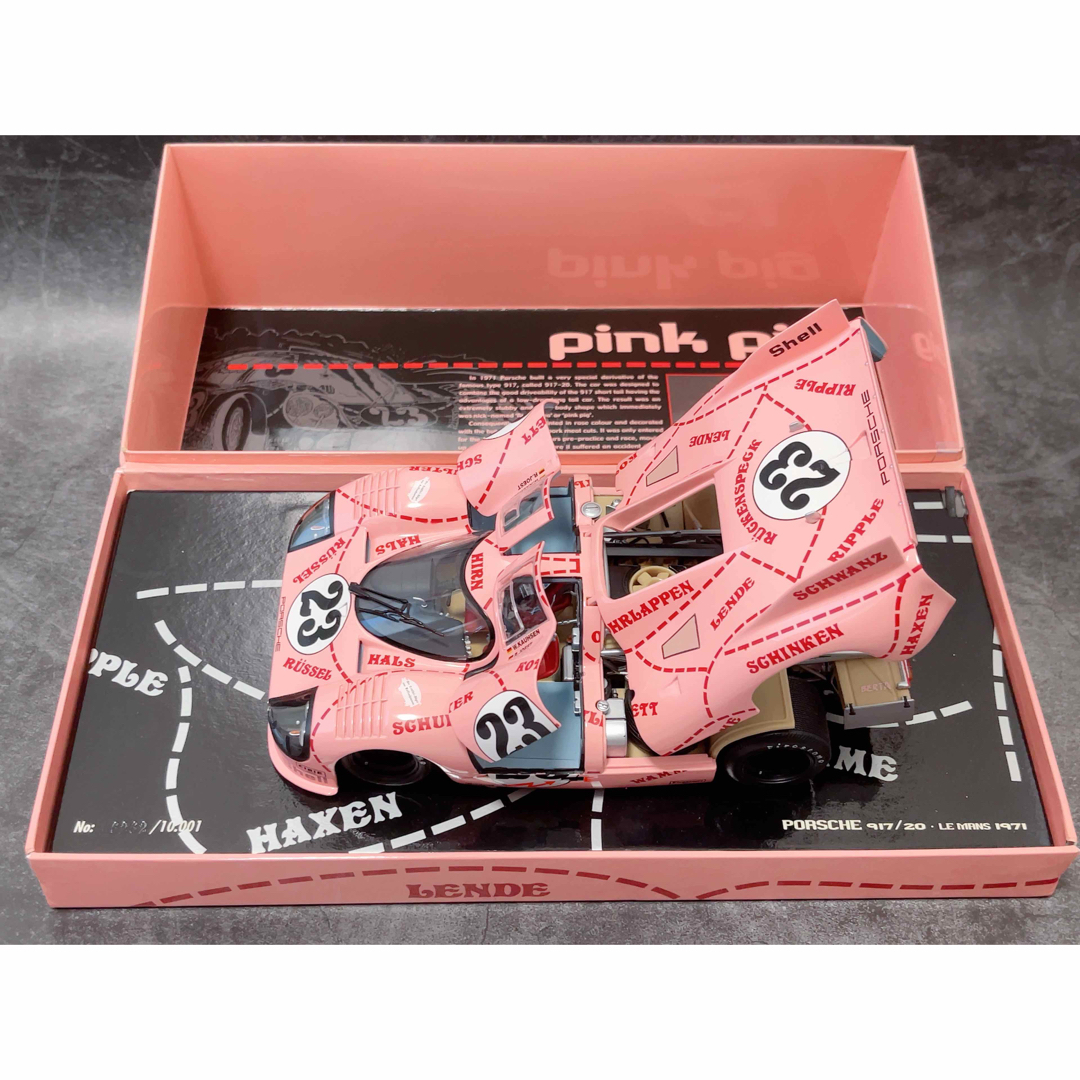 ポルシェ　917 1/18 Pink Pig ルマン  PMA ミニチャンプス エンタメ/ホビーのおもちゃ/ぬいぐるみ(ミニカー)の商品写真