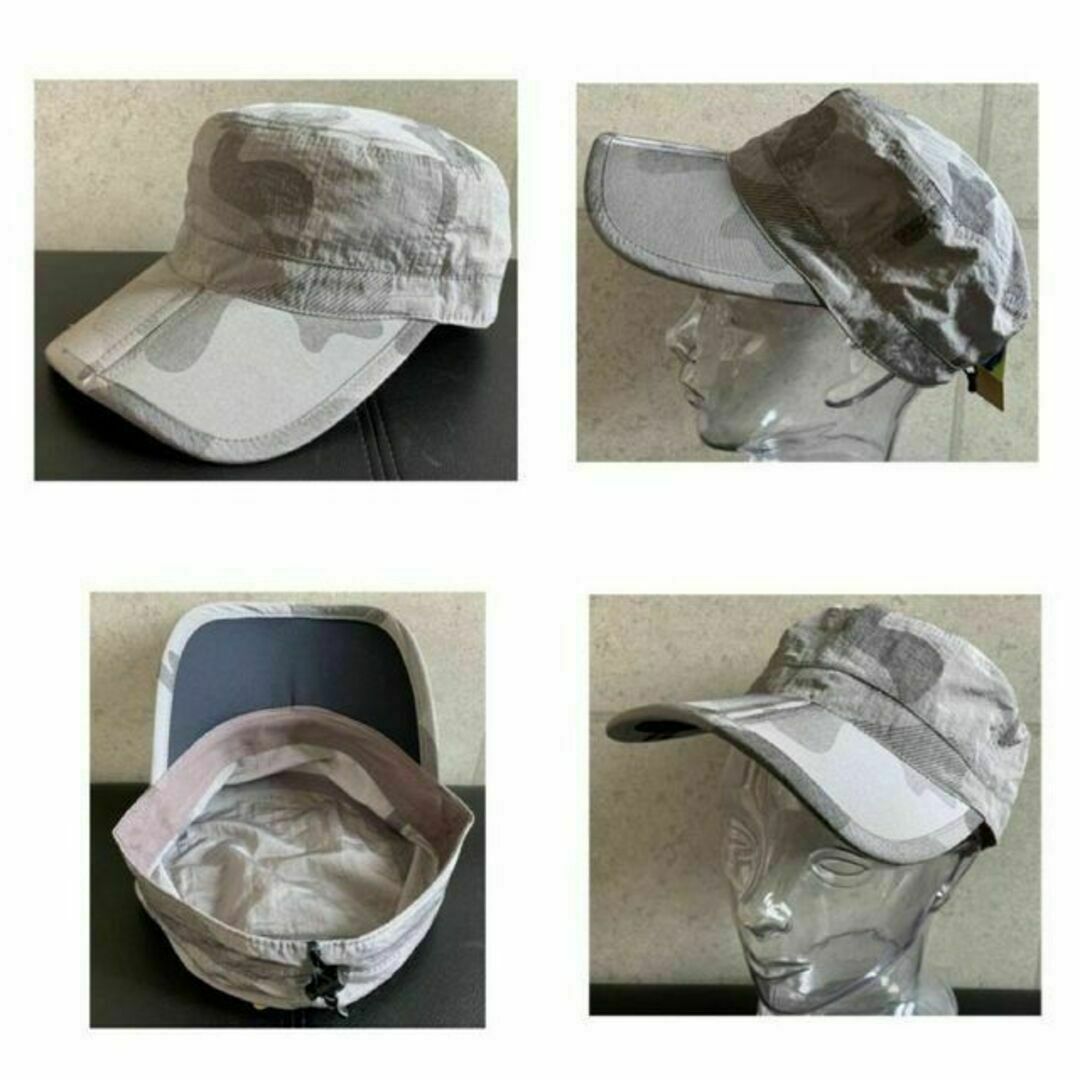 送料込 新品 BIGサイズ 帽子 撥水 迷彩 ワーク キャップ ポケッタブル g メンズの帽子(キャップ)の商品写真
