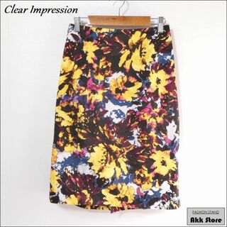 クリアインプレッション(CLEAR IMPRESSION)のCLEAR IMPRESSION レディース スカート ひざ丈 M 日本製(ひざ丈スカート)