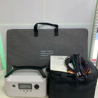 ♭♭ECOFLOW ポータブル電源　ケース、ソーラーパネル（EFSOLAR160W)付属 RIVER Plus ホワイト(その他)