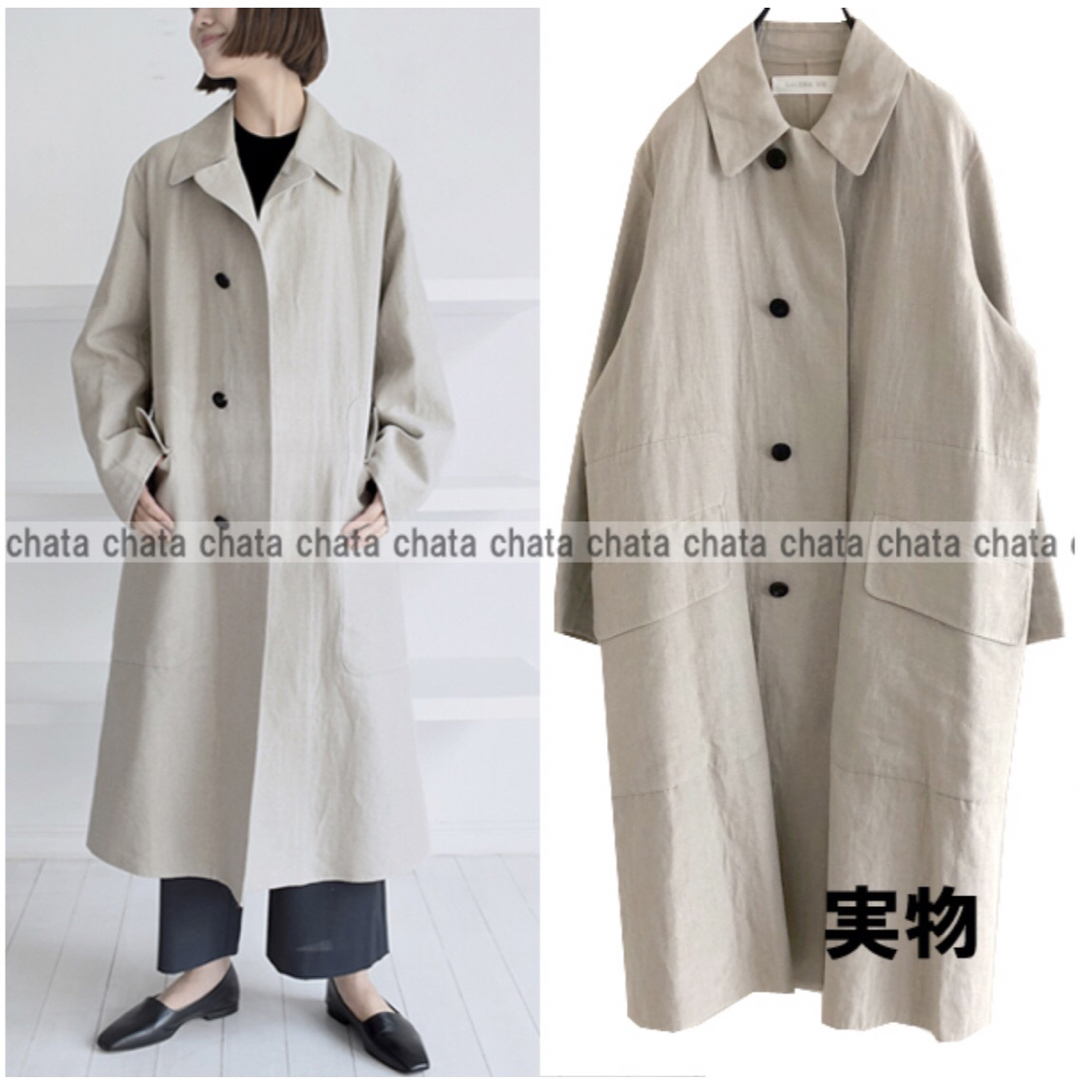 GALERIE VIE - 8.8万GALERIE VIE リネンコットンダブルフェイス GALERIE VIE - 8.8万GALERIE VIE リネンコットンダブルフェイス