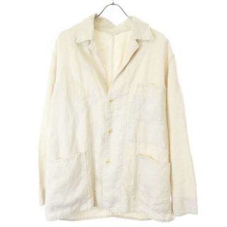 コモリ(COMOLI)のCOMOLI コモリ 18SS Linen 1938 Jacket リネンテーラードジャケット アイボリー 2 M01-01012(テーラードジャケット)