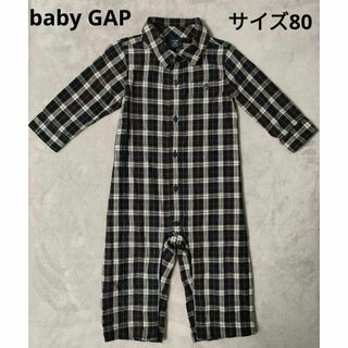 ベビーギャップ(babyGAP)のbaby GAP(ベビーギャップ)　80サイズ　カバーオール　チェック柄(カバーオール)