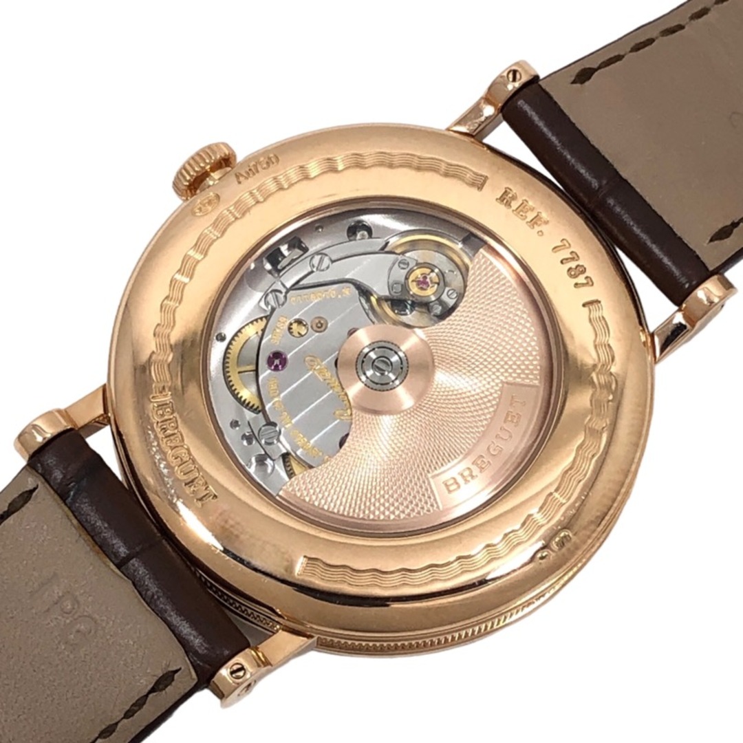 Breguet(ブレゲ)の　ブレゲ Breguet クラシック ムーンフェイズ 7787/BR/12/9V6 シルバー文字盤 K18PG/レザーストラップ メンズ 腕時計 メンズの時計(その他)の商品写真