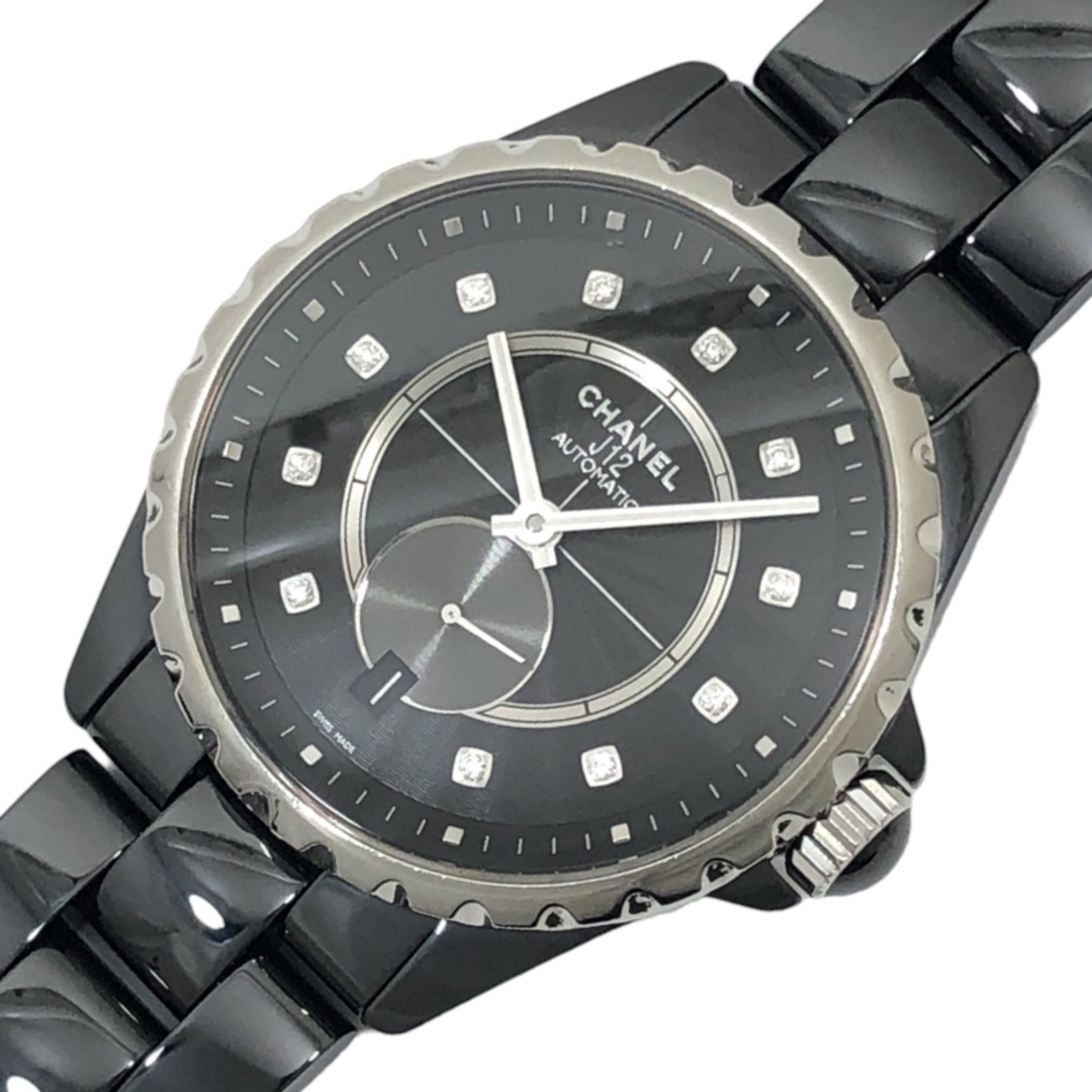 CHANEL(シャネル)の　シャネル CHANEL J12-365 H4344 ブラック文字盤 セラミック/SS 自動巻き メンズ 腕時計 メンズの時計(その他)の商品写真