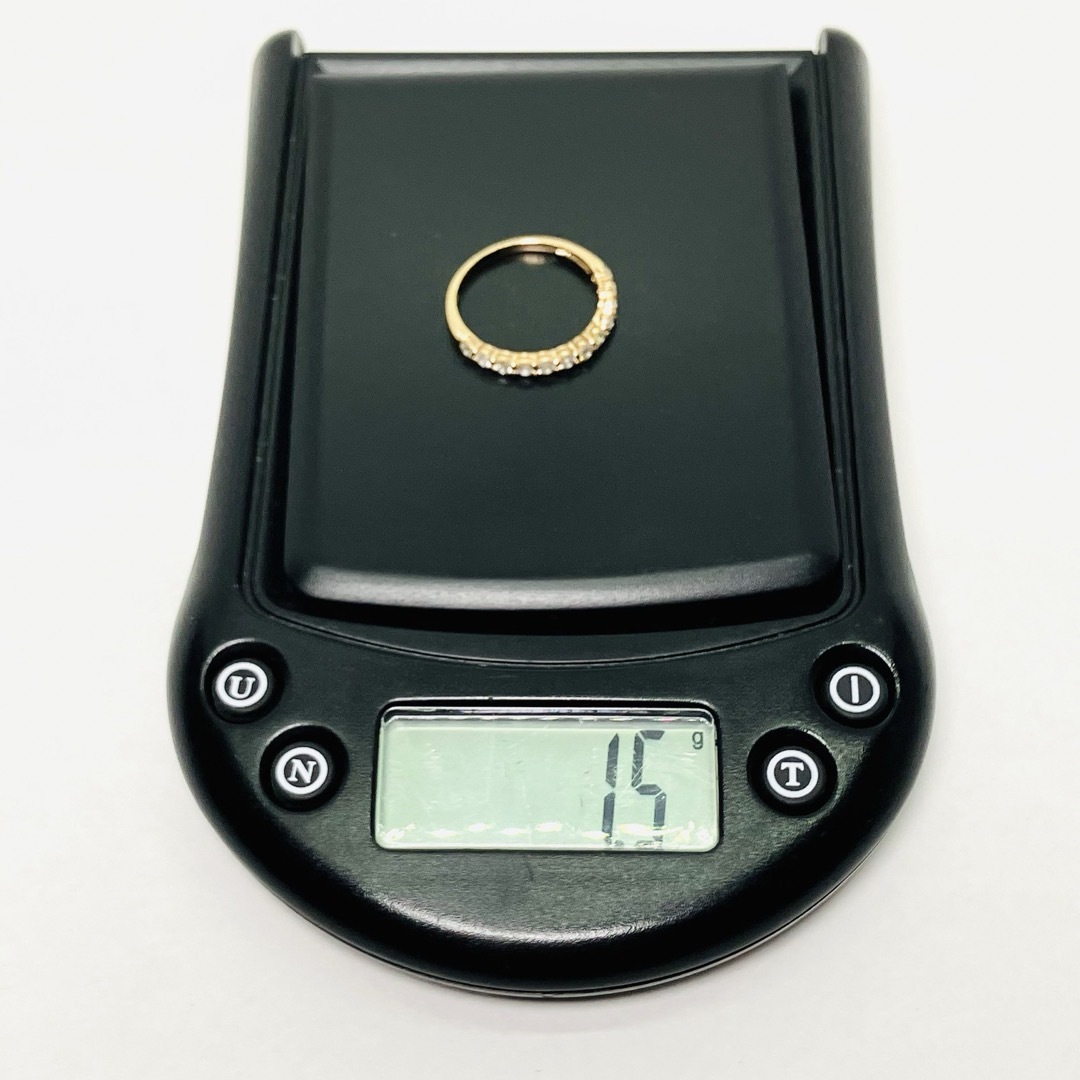 K18 天然ダイヤモンド ハーフエタニティーリング D: 0.50ct レディースのアクセサリー(リング(指輪))の商品写真