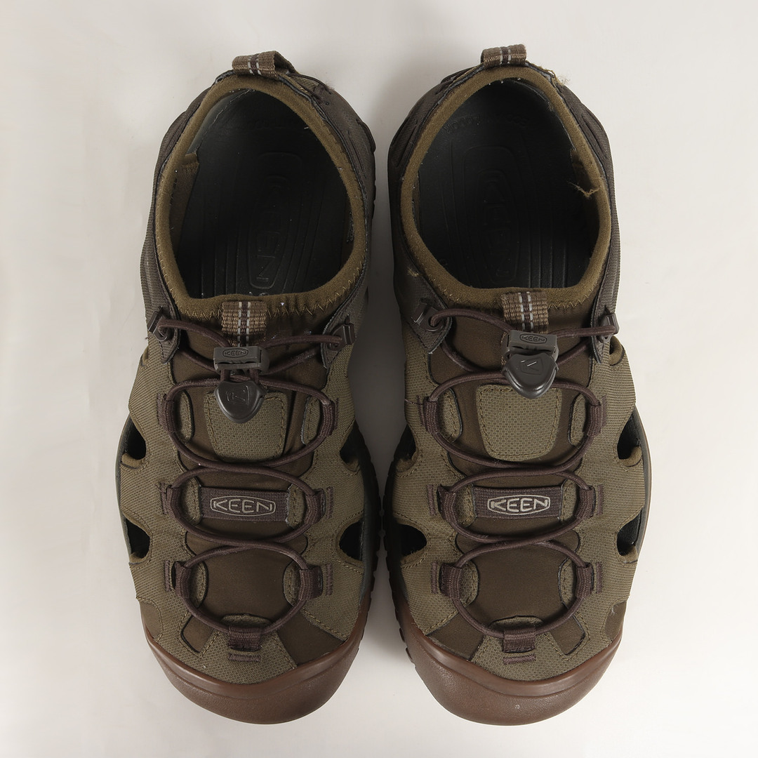 KEEN(キーン)のKEEN キーン サイズ:27.5cm 水陸両用 ソーラー サンダル SOLR SANDAL オリーブ US9.5 アウトドア カジュアル シューズ 靴【メンズ】【中古】 メンズの靴/シューズ(サンダル)の商品写真