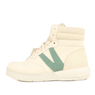 ヴィスヴィム(VISVIM)の新品 visvim ビズビム サイズ:WMNS W7(24.5-25.5cm) 22SS WMV CHAMBERLAIN HI W レザー ハイカット スニーカー オフホワイト ライトグリーン シューズ 靴【メンズ】(スニーカー)