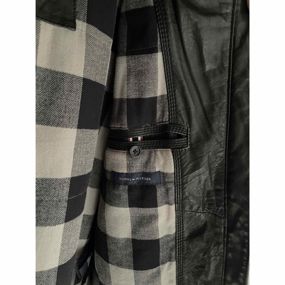 TOMMY HILFIGER(トミーヒルフィガー)のトミーヒルフィガー　革ジャン メンズのジャケット/アウター(レザージャケット)の商品写真