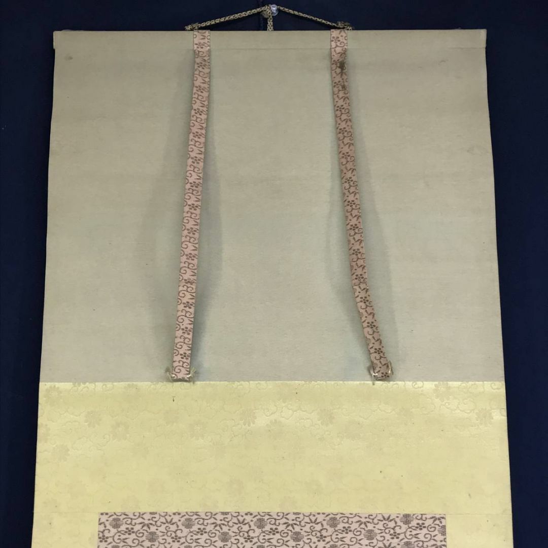 真作/織田観潮/南天小禽図/小鳥図/花鳥図/掛軸☆宝船☆AD-603の 真作/織田観潮/南天小禽図/小鳥図/花鳥図/掛軸☆宝船☆AD-603の