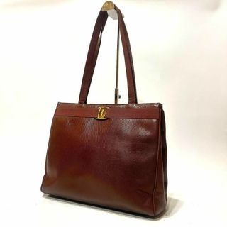 サルヴァトーレフェラガモ(Salvatore Ferragamo)の【美品】Salvatore Ferragamo ヴァラ　トートバッグ　レザー(トートバッグ)