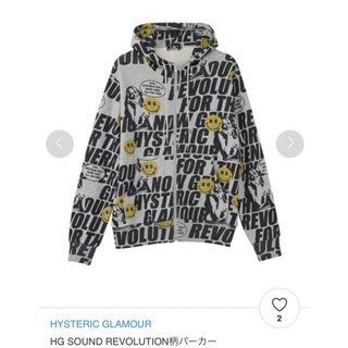 ヒステリックグラマー(HYSTERIC GLAMOUR)のレア完売　ヒステリックグラマー　スマイル　ヒスガール　スウェットパーカー　ニコ(パーカー)