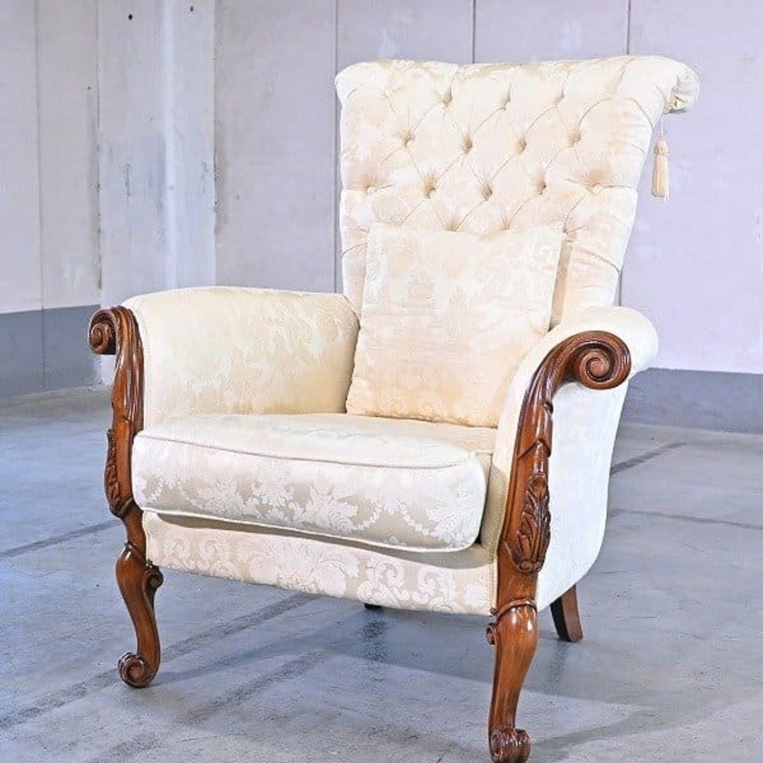 COUNCILL カンセル 1Pソファ 広大 ファブリック レッド×ゴールド COUNCILL カンセル 1Pソファ 広大 ファブリック レッド×ゴールド