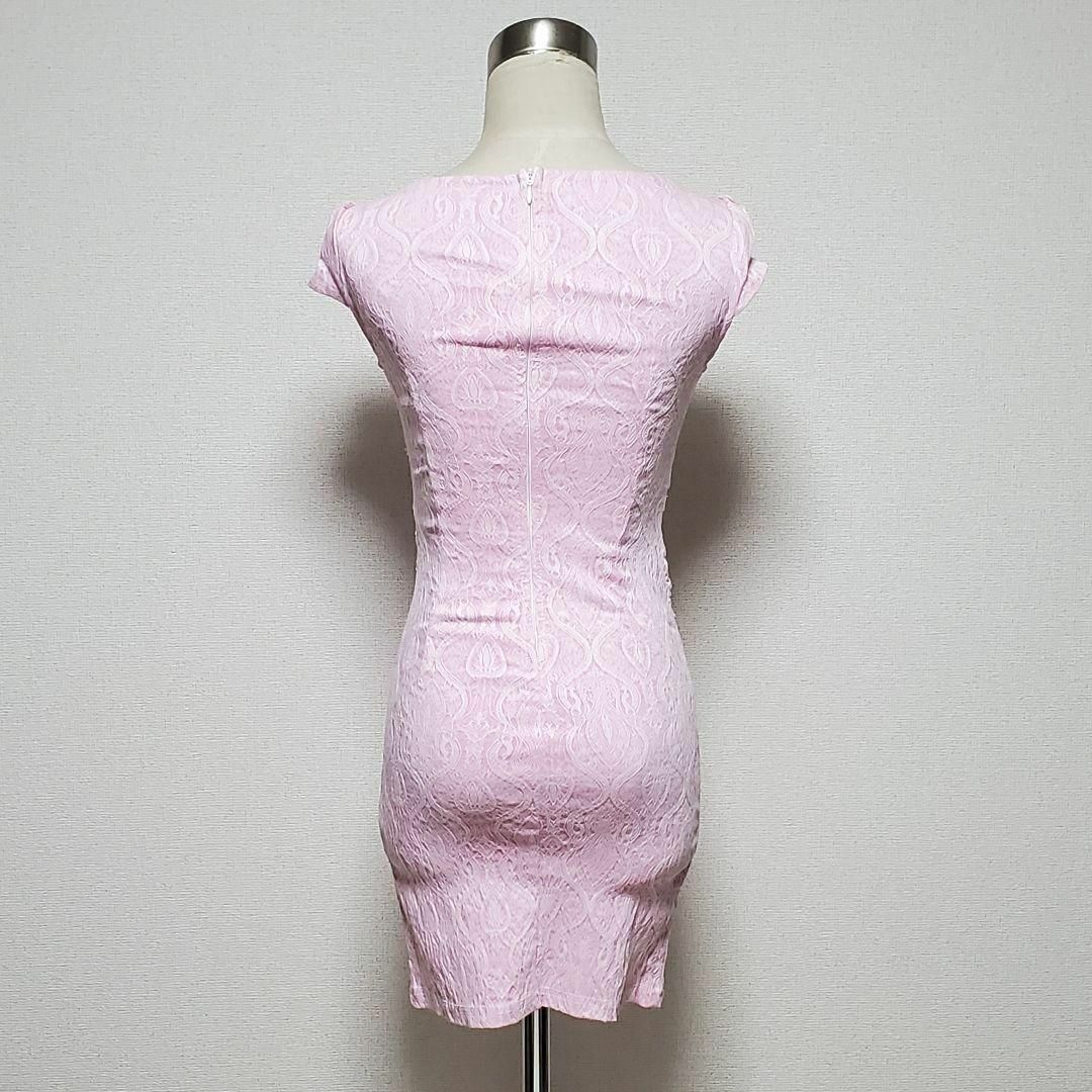 dazzy store(デイジーストア)のデイジーストア　ピンク　ウエストビジュー　ワンピース　ドレス　サイズS レディースのフォーマル/ドレス(ナイトドレス)の商品写真