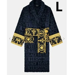 VERSACE BAROQUE バロッコ プリント コットンバスローブ　L